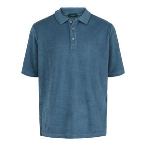 Slowear Zanone Cotton Polo Blue Mens